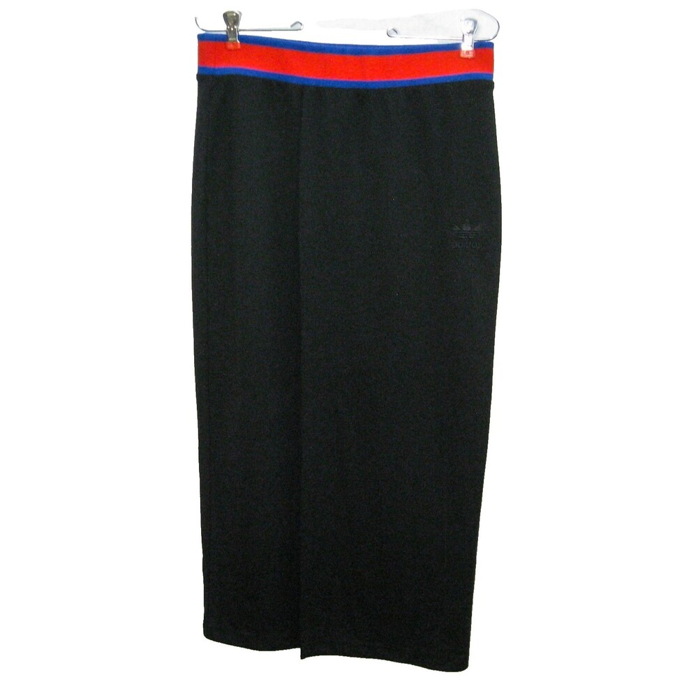 Adidas Sports Long Pencil Skirt Womens Size Small 32x33 Black Elastic Waist
